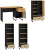 Gaming Jugendzimmer-Set Colt 4-teilig schwarz Craft Gold Eiche Premium Steel Bild 3