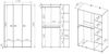 Kleiderschrank Colt Garderobenschrank 120x55x190cm schwarz Craft Gold Eiche Premium Steel Bild 3