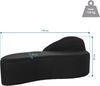 hjh OFFICE Modernes Loungesofa Baracoa Chaiselongue rechtsseitig, Couch Relaxliege gepolstert, Stoffbezug Schwarz Bild 3