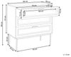 Kommode mit 3 Schubladen PASCO 80 cm Heller Holzfarbton Bild 3