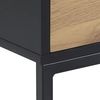 Lowboard 'SEAFORD', Front Wildeiche-Look / Metall Bild 5