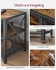Vasagle TV-Schrank, Fernsehtisch, Lowboard für Fernseher bis zu 75 Zoll, Fernsehschrank mit Ablagen, Stahlgestell, TV-Regal für Wohnzimmer, Schlafzimmer, vintagebraun-schwarz von Songmics LTV096B01 Bild 5