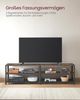 Vasagle TV-Schrank, Fernsehtisch, Lowboard für Fernseher bis zu 75 Zoll, Fernsehschrank mit Ablagen, Stahlgestell, TV-Regal für Wohnzimmer, Schlafzimmer, vintagebraun-schwarz von Songmics LTV096B01 Bild 4