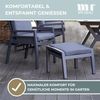 Hocker Sevilla Alu/Textilene inkl. Kissen anthrazit Bild 5