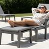 Hocker Sevilla Alu/Textilene inkl. Kissen anthrazit Bild 2