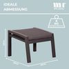 Hocker Sevilla Alu/Textilene inkl. Kissen anthrazit Bild 3