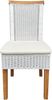Amagohome Rattanstuhl Esszimmer-Stühle Set Rattanstühle Perth 6 Stück Esstisch Stühle weiß K Bild 3