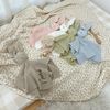 Baby Decke Set, Gestickter Name, Baby Decke, Neugeborenegeschenk, Weiche Und Atmungsaktive Baumwolle Strick (Embroidered name) Bild 3