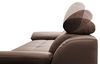 CAVADORE Schlafsofa Aniamo in Leder / Ecksofa mit Schlaffunktion, Kopfteilverstellung und großem Longchair / 270 x 80 x 165 / Kunstleder, Dunkelbraun Bild 5