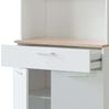 Habitdesign Sideboard, Melamin, Rückseite aus MDF, Scharniere und Schienen aus Metall, Griffe aus ABS, Beine aus Aluminium, Kanten aus PVC, 2 Türen, Medio Bild 5