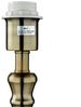 Licht-Erlebnisse Stehlampe FLEMISH, ohne Leuchtmittel, E27 164 cm Stoff rund in Messing Antik Braun Bild 5