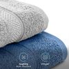 Komfortec Handtuch Set aus 100% Baumwolle, 4 Handtücher 50x100 cm und 4 Badetücher 70x140 cm, Frottee (Packung, 8-St), Duschtücher & Badehandtuch, Weich, Towel, Groß Bild 4