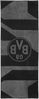 BVB Badetuch BVB Badetuch grau/schwarz 70x180 cm, Bio-Baumwolle (schwarzes BVB-Emblem, 1-St), BVB Badetuch mit Schlaufe Bild 2