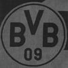 BVB Badetuch BVB Badetuch grau/schwarz 70x180 cm, Bio-Baumwolle (schwarzes BVB-Emblem, 1-St), BVB Badetuch mit Schlaufe Bild 3