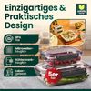 uandu home Frischhaltedose Frischhaltedosen mit Deckel, Vorratsdosen mit Deckel Luftdicht Set, (24er Frischhaltedosen Set, 800ml, 1400ml, 2000ml), Frischhaltedosen Set, Meal Prep Boxen, BPA Free Kunststoff Bild 2