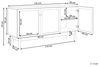 Sideboard mit 3 Türen NIVO 70 cm Heller Holzfarbton Bild 3