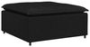vidaXL Modulares Sofa-Fußhocker-Modul Schwarz 100 x 100 x 48 cm 4104479 Bild 1