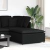 vidaXL Modulares Sofa-Fußhocker-Modul Schwarz 100 x 100 x 48 cm 4104479 Bild 2