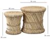 Marrakesch Orient & Mediterran Interior Sitzhocker 2er Set Boho Style Hocker Beistelltisch Benita, Handarbeit Bild 3