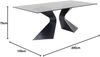 Tisch Gloria, Schwarz, 200 x 75 x 100 cm Bild 3