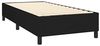 vidaXL Boxspringbett mit Matratze Schwarz 90x200 cm Stoff 3141827 Bild 4