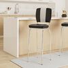 4er Set Barhocker American Diner 50er Jahre Retro Barstuhl | Sitzfläche mit Rücken-Lehne | Fußstütze | Sitzhöhe 76 cm schwarz Bild 2