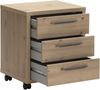 Rollcontainer Design-Office / Disegno, Holzwerkstoff, Holzfarben, 48 x 53 x 45 cm Bild 5