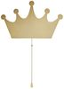 Lights4fun LED Wandleuchte Metall Krone Lampe in Gold Bild 5