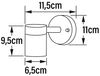 Konstsmide Modena ab LED Wandleuchte schwarz, 4W, Glas Bild 4