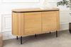 riess-ambiente Sideboard ATELIER 120cm natur / schwarz – Eichen-Optik, Metall, modern (Einzelartikel, 1 St), kompakte Kommode mit vier geschlossenen Fächern – ideal für Wohnzimmer Bild 3