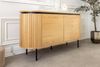 riess-ambiente Sideboard ATELIER 120cm natur / schwarz – Eichen-Optik, Metall, modern (Einzelartikel, 1 St), kompakte Kommode mit vier geschlossenen Fächern – ideal für Wohnzimmer Bild 4