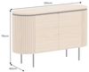 riess-ambiente Sideboard ATELIER 120cm natur / schwarz – Eichen-Optik, Metall, modern (Einzelartikel, 1 St), kompakte Kommode mit vier geschlossenen Fächern – ideal für Wohnzimmer Bild 2