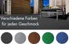 andiamo Kunstrasen Outdoor wasserdurchlässig, Rasenteppich wetterfest, Drainage-Noppen, UV-beständig, für Balkon und Garten, Farbe:Anthrazit, Größe:133x300 cm Bild 5