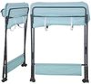 Wickeltisch Klappbarer und tragbarer, Wickelkommode Baby mit Motiv Giraffe, Höhenverstellbar, Wickeltisch mit Rollen 80 * 66 * 98 cm (blau) Bild 4