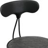 PROREGAL® Barhocker 2x Barhocker mit Lehne Sitzhöhe 51-73cm Kunstleder Metall Schwarz Bild 3