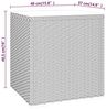 vidaXL Beistelltisch Schwarz 40x37x40,5 cm Poly Rattan und Hartglas 319388 Bild 3