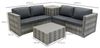 Rattan Modular 6-teiliges Möbelset – Grau Bild 5