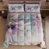 PETTI Artigiani Italiani - Paar Kissenbezüge 50x70 cm aus Mikrofaser, Dekokissen für Schlafzimmer, Sofa, Wohnzimmer, Set mit 2 Kissenbezügen, Blumenmuster 159, 100% Made in Italy Bild 5