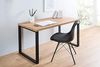 Design Schreibtisch Oak Desk 120cm Eiche Optik Vintage Metallgestell schwarz Schminktisch Tisch Bürotisch Bild 2