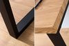 Design Schreibtisch Oak Desk 120cm Eiche Optik Vintage Metallgestell schwarz Schminktisch Tisch Bürotisch Bild 5
