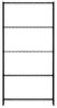 Furinno Wayar 5-stufiges Lagerregal aus Metall, 92 x 36 x 183 cm, Schwarz Bild 5