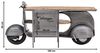 Waschtisch Unikat Design Doppelwaschtisch Metall mit Holz massiv Industrial Look ohne Waschbecken Recycling Upcycling Badmöbel Badschrank rustikal Bild 3