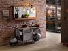 Waschtisch Unikat Design Doppelwaschtisch Metall mit Holz massiv Industrial Look ohne Waschbecken Recycling Upcycling Badmöbel Badschrank rustikal Bild 2