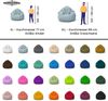Nadimaideal Sitzsack Tropfenform Kastanie | Bodenkissen für Kinder & Erwachsene | Indoor & Outdoor | Gaming Sitzsack - Sitzkissen - Beanbag | Füllung EPS Perlen (Soldadisch, XXL-Durchmesser 88 cm) Bild 5