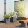 Deroma Pflanzkasten Millenium Kunststoff anthrazit 79 x 39 x 39 cm Bild 4