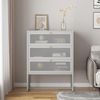 Büroschrank Sund mit 3 Schubladen 105x80x40 cm Grau [en. casa] Bild 3
