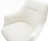Barstuhl Alja-Flex Bouclé Soft Beige Freischwinger Flach Edelstahl Silberfarben Taschenfederkern Bild 5