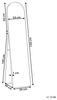 Standspiegel BAGNOLET 150 cm Metall Schwarz Bild 3