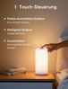 meross WLAN LED Nachttischlampe Funktioniert mit Apple HomeKit, Dimmbar RGBCW Atmosphäre Touch Nachtlampe für Schlafzimmer Wohnzimmer, Smart Nachtlicht Funktioniert mit Alexa, Google Home Bild 5