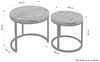 byLIVING Couchtisch SELMA / Akazie natur, Metall schwarz / B 50, H 45, T 50 cm , B 40, H 40, T 40 cm Bild 2